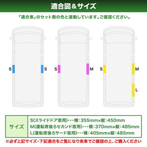 200系 ハイエースワゴングランドキャビン [H16.8-H25.10] 車種専用網戸 アミDOエース 2枚 M/Lサイズの画像6