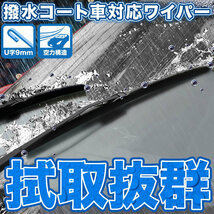 HK30 SK30 クルー 撥水ワイパー エアロワイパー フロントワイパー ブレード 2本 475mm×450mm 拭取抜群_画像2