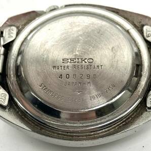 【7377】現状稼働品 SEIKO セイコー 5ACTUS ファイブアクタス 7019-7350 自動巻き 青文字盤 メンズ腕時計の画像7