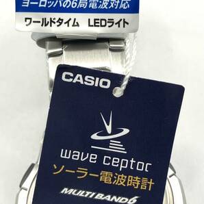 【7293】CASIO カシオ wave ceptor WVA-M630D-1A2JF 腕時計 ソーラー電波時計 箱付き 不動 ジャンクの画像9