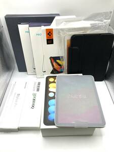 【7448】美品 動作確認済 iPad mini 64GB Starlight MK7P3J/A 第6世代 保護フィルム付 初期化済 Model A2567 カバー、タッチペンなど付属有