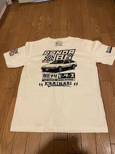 美品！カミナリモータースAE86トレノ白/黒Tシャツ小排気量（S）サイズ