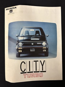 『HONDA CITY TURBO ホンダ・シティ ターボ カタログ』