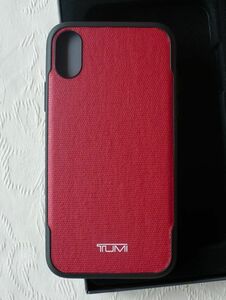 トゥミ TUMI アイフォン Coated Canvas カバーケース iPhoneX/Xs/10対応 レッド　