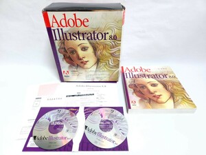 Adobe Illustrater 8.0 windows 日本語版 シリアル番号有り ユーザーズガイド有り インストール画面まで起動確認 アドビ イラストレーター