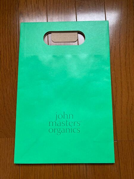 【購入前にコメントください】ジョンマスターオーガニック ショッパー 手提げ袋 ショップ袋 紙袋 緑