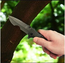 アウトドアナイフ フォールディングナイフ キャンプ 折りたたみナイフ 3CR13鋼 フィッシングナイフ X50_画像5