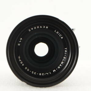 ★美品★ Leica ライカ Tri-elmar M 28-35-50mm f4 ASPH E49 ブラック 11625 ドイツ ブラック レンズ フィルター、フード付き #1531の画像7