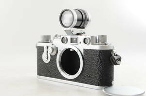★美品★ Leica IIIf 3f レッドダイヤル セルフタイマー付 ライカ バルナック型 TEWE Polyfocus View Finder ドイツ製 35-200 #1538