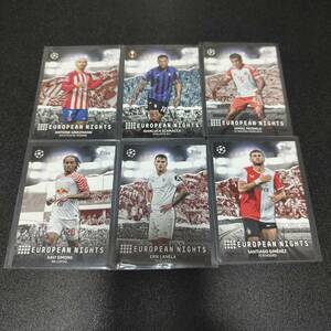 【6枚セット】2023/24 Topps UEFA Club Competitions EUROPEAN NIGHTS Card グリーズマン ムシアラ シャビ・シモンズ ラメラ