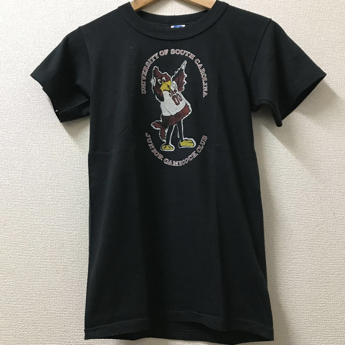 80's カレッジTシャツ made in USA キャラ youth M アメリカ製