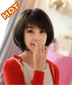  stock goods *... once is ... Bob hair * person wool 100% wig B30 black 