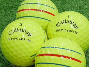 Lost Ball Logo Rank Logo No Callaway E / R / C Soft Model 2021 Yellow 30 Sets