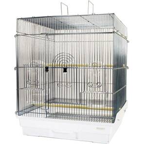 新品★HOEI 465インコ★46.5×46.5×56.5cm★ホーエイ★底色ホワイト