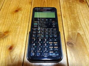 * SHARP scientific calculator EL-509J / use item / # size : approximately 17.5cm × 8.5cm # color : black * free shipping 