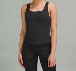 新品未使用 ルルレモン lululemon Instill Tank ブラック ストレッチ タンクトップ サイズ6