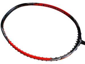 ◆apacs◆Z-FUSION BRIGHT RED/BLACK◆5U◆Hi-SPEED＆POWER◆6.4mm Extra Slim Shaft◆バドミントンラケット◆明レッドブラック◆明赤黒