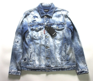 新品 Dsquared2 ディースクエアード Over Jean Jacket デニム ジャケット Gジャン XS