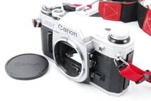 【意外と綺麗・シャッター鳴き無し】★キャノン・モルトプレーン新品交換済★ Canon AE-1 SLR Film Camera silver 本体のみ #0694_画像1