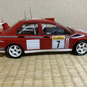 オートアート 1/18 三菱 ランサー エボリューション Ⅶ WRC ラリー モンテカルロ ランエボ #7 AUTOart Mitsubishi Lancer Evolution 7 EVOの画像6