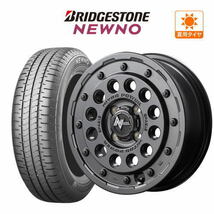 サマータイヤ ホイール 4本セット MID ナイトロパワー H12 ショットガン BRIDGESTONE ニューノ 155/65R14_画像1