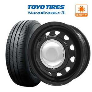 サマータイヤ ホイール 4本セット ウェッズ スチール ネオキャロ TOYO ナノエナジー 3 155/65R14