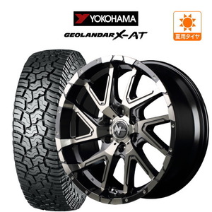 サマータイヤ ホイール 4本セット MID ナイトロパワー デリンジャー ヨコハマ ジオランダー X-AT (G016) 265/65R17 プラド 等