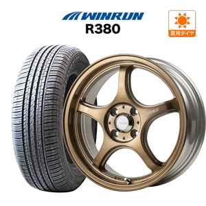 サマータイヤ ホイール 4本セット プロレーサー FN01R-C STV WINRUN ウインラン R380 155/65R14