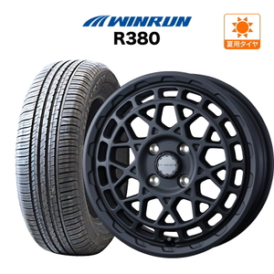 サマータイヤ ホイール 4本セット ウェッズ マッドヴァンス X タイプM WINRUN ウインラン R380 155/65R14