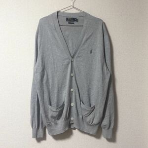  Polo Ralph Lauren cardigan gray XL size pima cotton high class cotton 