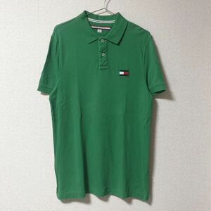 トミーヒルフィガー　半袖ポロシャツ　グリーン　緑　Lサイズ