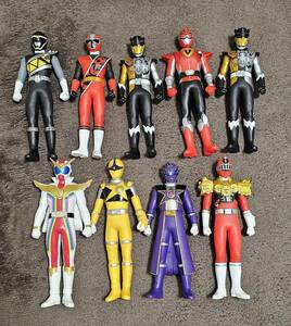  Bandai made sofvi juuouja-,zen kai ja-,kyuu Ranger etc. 9 piece 