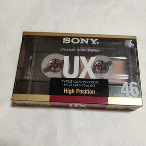 SONY cassette tape Type2 chrome high position UX 46 minute unused goods 1 pcs 