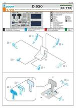 エデュアルド ズーム1/72 SS718 Dewoitine D.520 for Hasegawa and Hobby 2000 kits_画像2