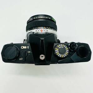 OLYMPUS OM-1 F.ZUIKO 1:1.8 ｆ50㎜ オリンパス ブラックボディ シャッター音〇 一眼レフ ジャンク扱い 1円出品 カビあり 中古品 3444の画像5