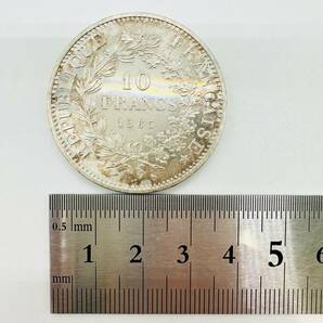 10FRANCS 1965 フランス 外国銀貨 25ｇ LIBERTE EGALITE FRATERNITE 保管品 変色有り 貨幣 古銭 ヨーロッパ アンティーク コイン 3598の画像8
