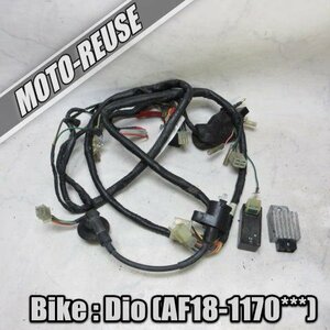 □【DIO ディオ AF18】純正メインハーネス+電装SET　CDI/レギュレター/IGコイル「GK8 CF488」□K38653