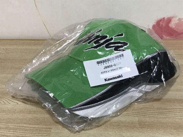 送料無料　未使用　カワサキ レーシングチーム　ニンジャ　レースキャップ　帽子　KAWASAKI RACING TEAM NINJA CAP バイク好きに