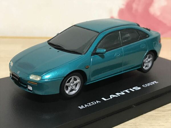 送料無料　1/43 マツダ ランティス クーペ ミニカー USE BRAND MAZDA LANTIS COUPE GREEN 旧車 当時物