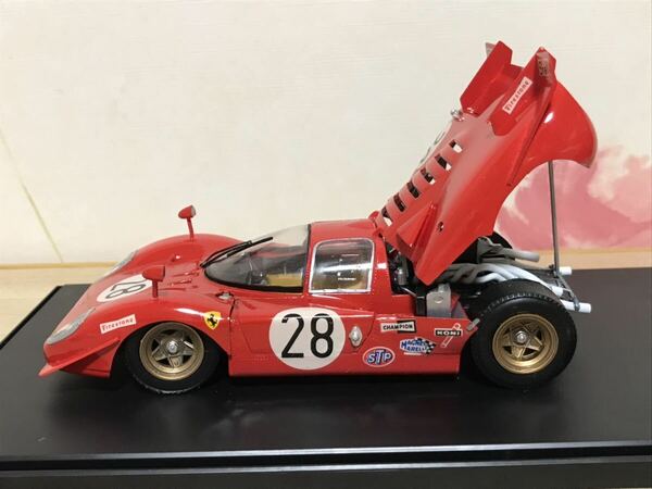 送料無料　1/24 プラモデル完成品 フェラーリ 512S クラシックカー レーシングカー WAVE タミヤケース付き FERRARI 当時物