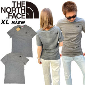 ノースフェイス 半袖 Tシャツ NF0A2TX5 シンプルドーム グレー XLサイズ ロゴ ユニセックス THE NORTH FACE S/S SIMPLE DOME TEE 新品