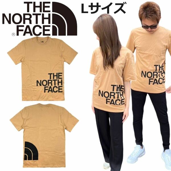 ザ ノースフェイス 半袖 Tシャツ NF0A812I カットソー アーモンド Lサイズ ハーフドームロゴ THE NORTH FACE BRAND PROUD TEE 新品