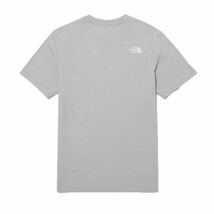 ザ ノースフェイス Tシャツ NT7U ライトグレー XSサイズ コットン素材 クルーネック シンプルロゴ THE NORTH FACE COTTON S/S TEE 新品_画像5