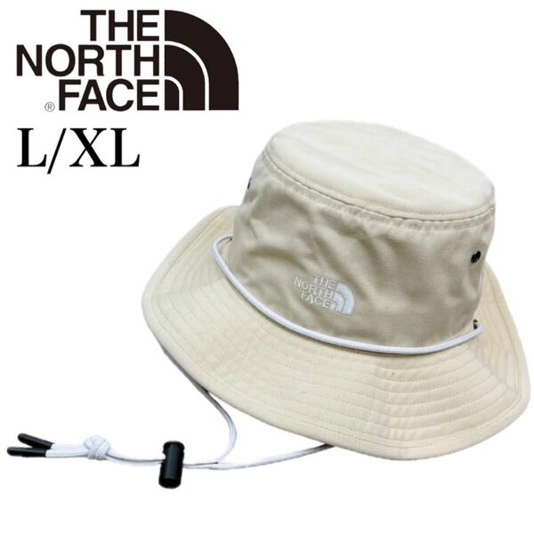 ザ ノースフェイス 帽子 日よけ帽 バケットハット 紐付き NF0A5FX3 グラベル L/XLサイズ THE NORTH FACE RECYCLED 66 BRIMMER 新品