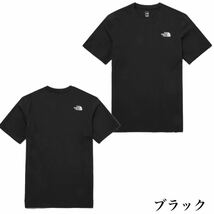 ザ ノースフェイス 半袖 Tシャツ NT7U ブラック Sサイズ コットン素材 クルーネック シンプルロゴ THE NORTH FACE COTTON S/S TEE 新品_画像3