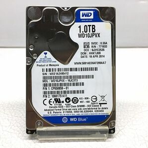 5412【送料無料・9.5mm厚 HDD（正常品）】WD WD10JPVX-16JC3T3 1TB（1000GB / 2.5インチ 9.5mm厚）★一週間保証★の画像1