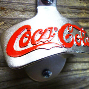 ★アメリカンダイナーを演出！Coca-Cola（コカコーラ）ボトルオープナー（壁掛けタイプ）栓抜き コカ・コーラ ビール ビア バー お酒の画像3