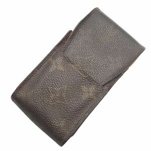 ルイヴィトン LOUIS VUITTON シガレットケース タバコケース 小物 M63024 エテュイ シガレット モノグラム No.CT0042 茶系 01-24040901-a