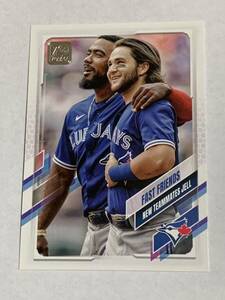 BO BICHETTE MARCUS SEMIEN 2021 TOPPS UPDATE #US48 BLUEJAYS RANGERS 即決