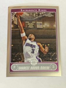 SHAREEF ABDUR-RAHIM 2006-07 TOPPS CHROME #86